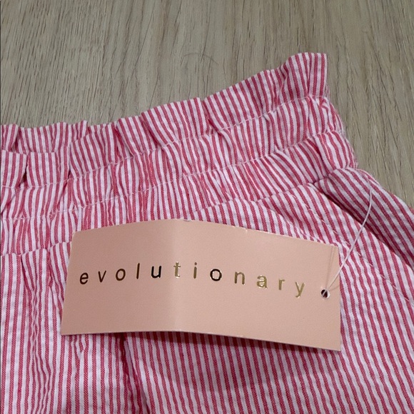 NWT Evolutionary Small Striped Women Shorts - Picture 3 of 5